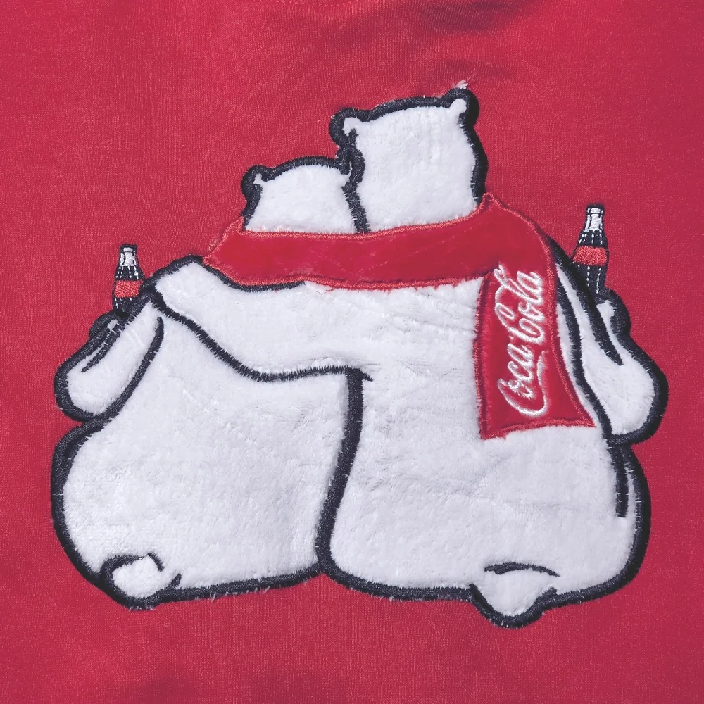 Coca-Cola Red Hoodie and Shorts PJ Set Size Medium